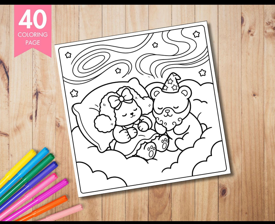 St. x Coloring Book - Fuzzy Fantasy