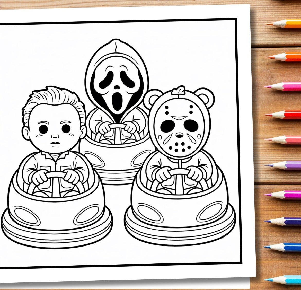 St. x Coloring Book - Cutest Serial Killers