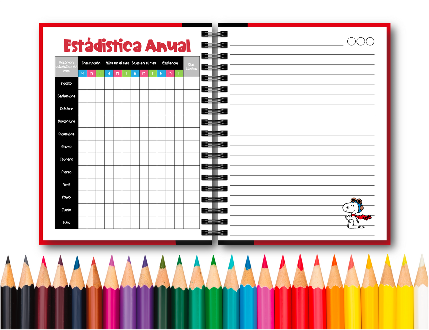 Doc. Agenda Docente - Snoopy 1
