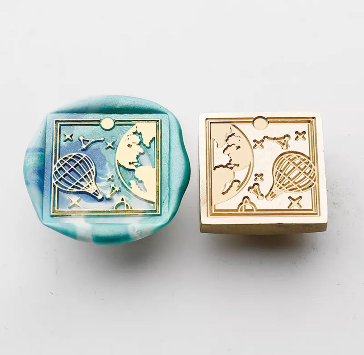 St. Sello de lacre: cabezales