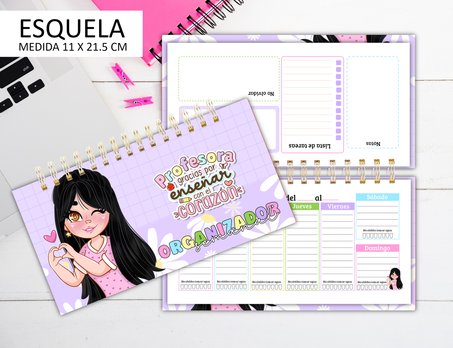 Organizador semanal - School 3