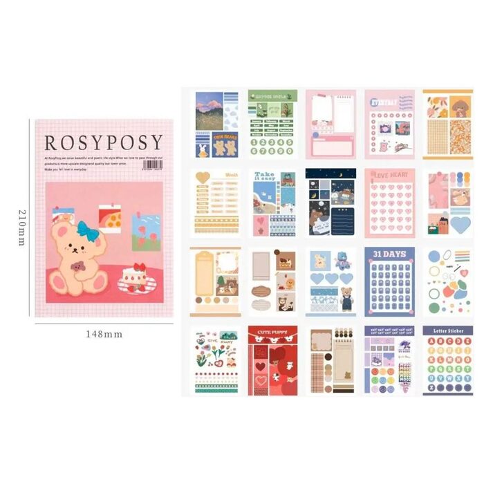 St. Stickers Revista Rosy Posy